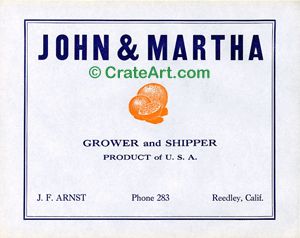 JOHN & MARTHA (O)